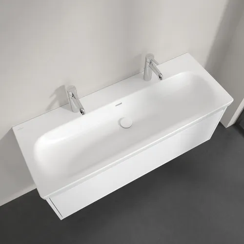 Bild von VILLEROY BOCH Skyla Schrankwaschtisch, 1200 x 460 x 160 mm, Stone White CeramicPlus, mit Überlauf #5A51C4RW