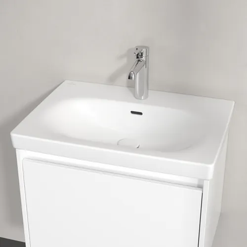 Bild von VILLEROY BOCH Skyla Waschbecken, 650 x 460 x 160 mm, Stone White CeramicPlus, mit Überlauf #5A5165RW