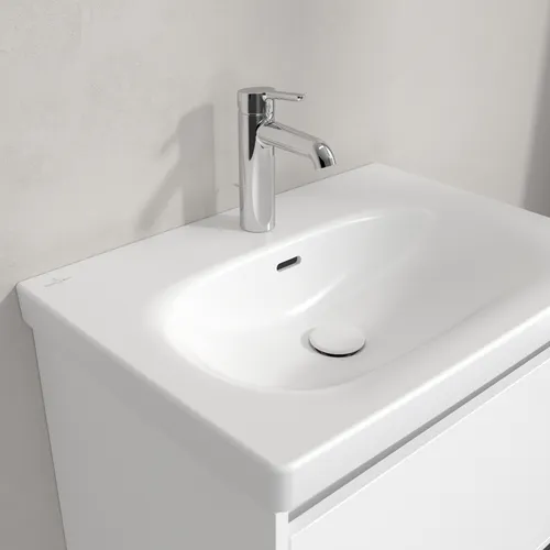 Bild von VILLEROY BOCH Skyla Waschbecken, 650 x 460 x 160 mm, Stone White CeramicPlus, mit Überlauf #5A5165RW