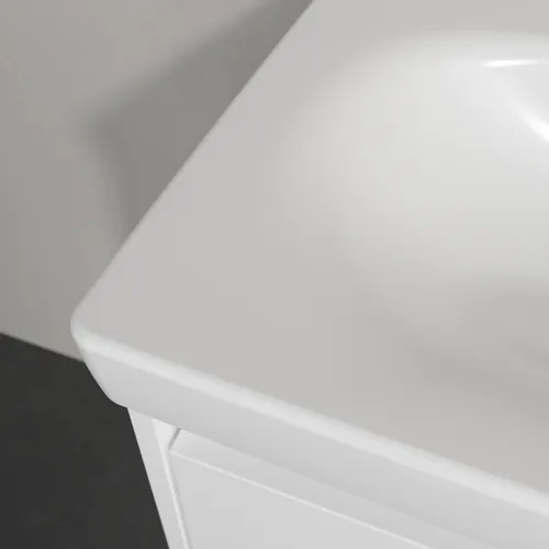 Bild von VILLEROY BOCH Skyla Waschbecken, 650 x 460 x 160 mm, Stone White CeramicPlus, mit Überlauf #5A5167RW