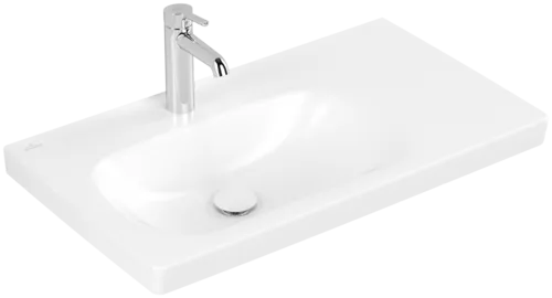 Bild von VILLEROY BOCH Skyla Schrankwaschtisch, 800 x 460 x 160 mm, Stone White CeramicPlus, ohne Überlauf #5A52L2RW
