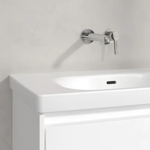 Bild von VILLEROY BOCH Skyla Schrankwaschtisch, 800 x 460 x 160 mm, Stone White CeramicPlus, mit Überlauf #5A5182RW