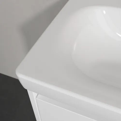 Picture of VILLEROY BOCH Skyla Washbasin, 600 x 460 x 163 mm, White Alpin, with overflow #5A516001