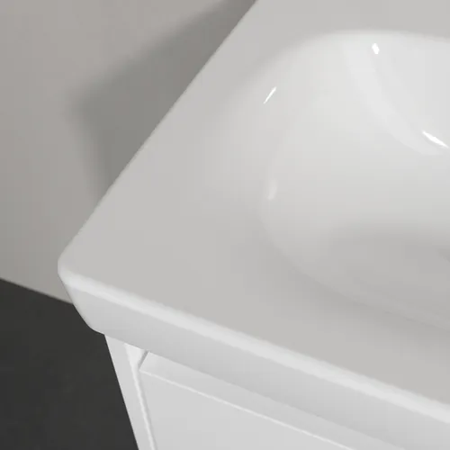 Bild von VILLEROY BOCH Skyla Waschbecken, 445 x 550 x 150 mm, Weiß Alpin CeramicPlus, mit Überlauf #5A5157R1