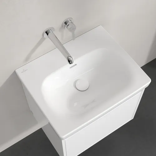 Bild von VILLEROY BOCH Skyla Waschbecken, 445 x 550 x 150 mm, Weiß Alpin CeramicPlus, mit Überlauf #5A5157R1