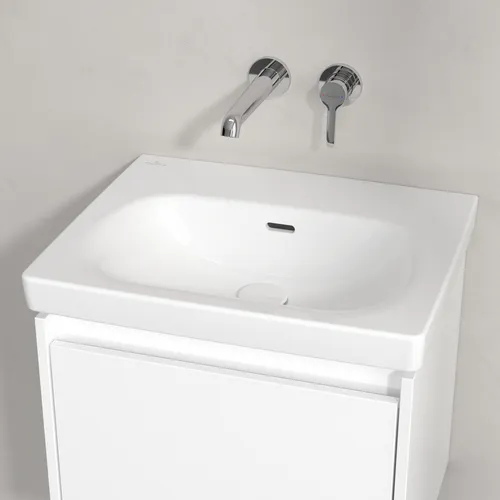 Bild von VILLEROY BOCH Skyla Waschbecken, 445 x 550 x 150 mm, Weiß Alpin CeramicPlus, mit Überlauf #5A5157R1