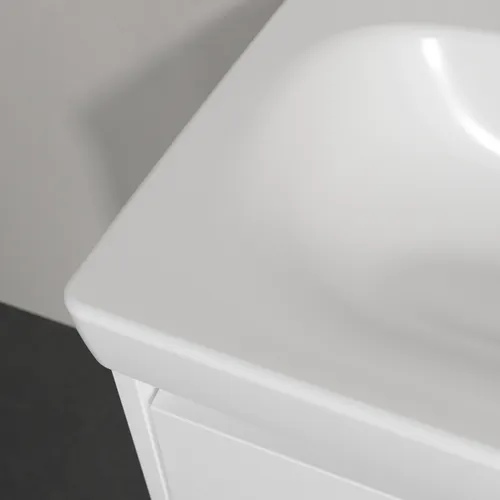 Bild von VILLEROY BOCH Skyla Waschbecken, 600 x 460 x 163 mm, Stone White CeramicPlus, ohne Überlauf #5A5161RW