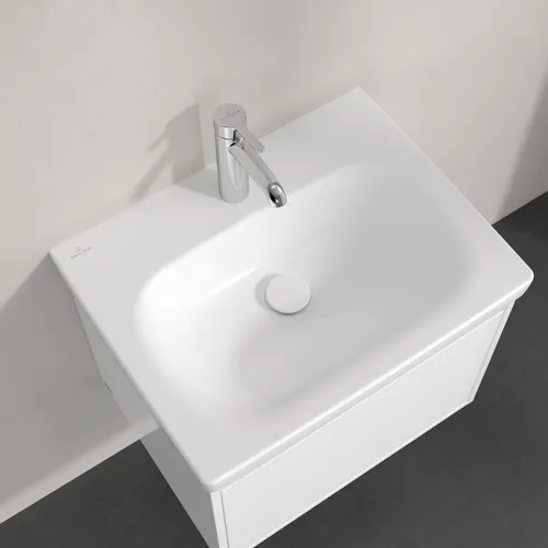 Bild von VILLEROY BOCH Skyla Waschbecken, 600 x 460 x 163 mm, Stone White CeramicPlus, ohne Überlauf #5A5161RW
