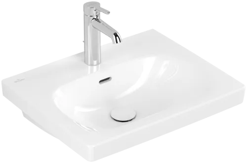 Bild von VILLEROY BOCH Skyla Waschbecken, 445 x 550 x 150 mm, Weiß Alpin CeramicPlus, mit Überlauf #5A5155R1