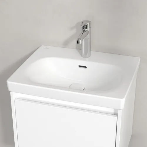 Picture of VILLEROY BOCH Skyla Washbasin, 445 x 550 x 150 mm, White Alpin CeramicPlus, with overflow #5A5155R1