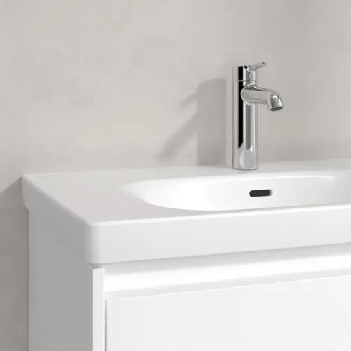 Picture of VILLEROY BOCH Skyla Vanity washbasin, 800 x 460 x 160 mm, Stone White CeramicPlus, with overflow #5A5180RW
