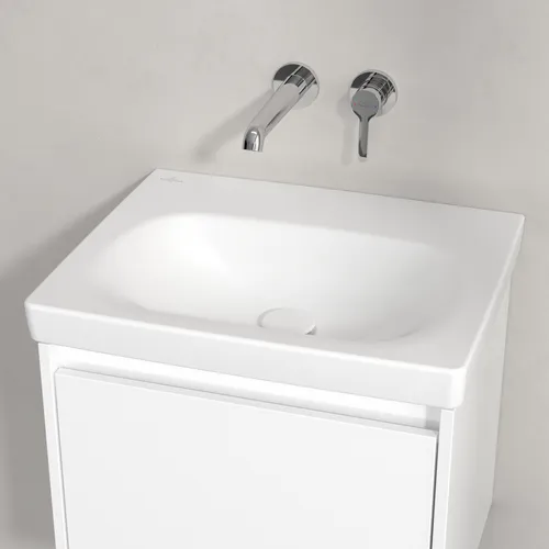 Bild von VILLEROY BOCH Skyla Waschbecken, 445 x 550 x 150 mm, Stone White CeramicPlus, ohne Überlauf #5A5158RW
