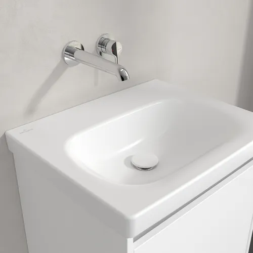 Bild von VILLEROY BOCH Skyla Waschbecken, 445 x 550 x 150 mm, Stone White CeramicPlus, ohne Überlauf #5A5158RW