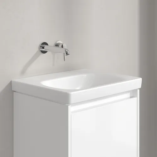Bild von VILLEROY BOCH Skyla Waschbecken, 445 x 550 x 150 mm, Stone White CeramicPlus, ohne Überlauf #5A5158RW