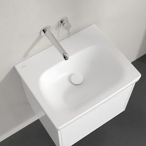 Bild von VILLEROY BOCH Skyla Waschbecken, 445 x 550 x 150 mm, Stone White CeramicPlus, ohne Überlauf #5A5158RW