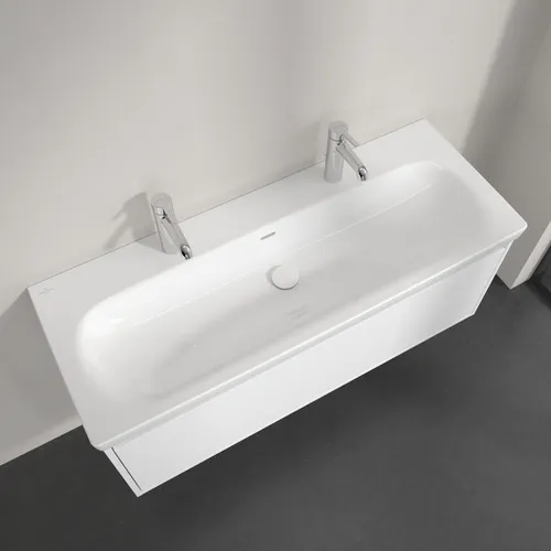Bild von VILLEROY BOCH Skyla Schrankwaschtisch, 1200 x 460 x 160 mm, Weiß Alpin CeramicPlus, mit Überlauf #5A51C4R1