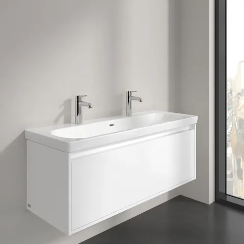 Bild von VILLEROY BOCH Skyla Schrankwaschtisch, 1200 x 460 x 160 mm, Weiß Alpin CeramicPlus, mit Überlauf #5A51C4R1