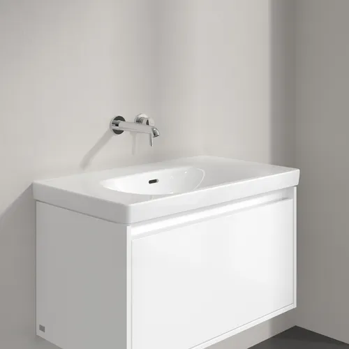 Picture of VILLEROY BOCH Skyla Vanity washbasin, 800 x 460 x 160 mm, White Alpin CeramicPlus, with overflow #5A5182R1