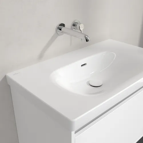 Picture of VILLEROY BOCH Skyla Vanity washbasin, 800 x 460 x 160 mm, White Alpin CeramicPlus, with overflow #5A5182R1