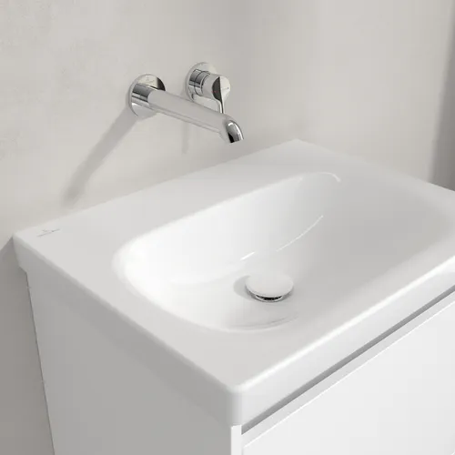 Picture of VILLEROY BOCH Skyla Washbasin, 600 x 460 x 163 mm, White Alpin CeramicPlus, without overflow #5A5163R1