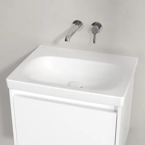 Picture of VILLEROY BOCH Skyla Washbasin, 600 x 460 x 163 mm, White Alpin CeramicPlus, without overflow #5A5163R1