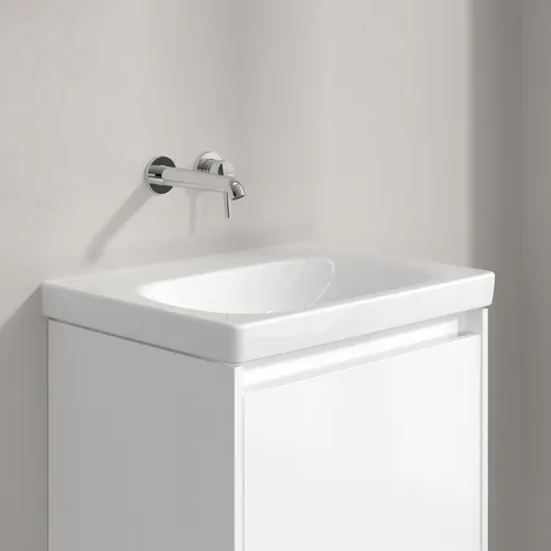 Picture of VILLEROY BOCH Skyla Washbasin, 600 x 460 x 163 mm, White Alpin CeramicPlus, without overflow #5A5163R1