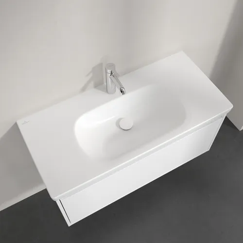 Bild von VILLEROY BOCH Skyla Schrankwaschtisch, 1000 x 460 x 160 mm, Stone White CeramicPlus, ohne Überlauf #5A51A2RW