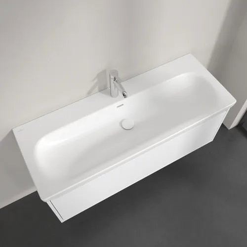 Bild von VILLEROY BOCH Skyla Schrankwaschtisch, 1200 x 460 x 160 mm, Stone White CeramicPlus, mit Überlauf #5A51C5RW