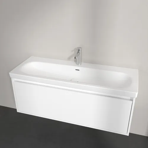 Bild von VILLEROY BOCH Skyla Schrankwaschtisch, 1200 x 460 x 160 mm, Stone White CeramicPlus, mit Überlauf #5A51C5RW