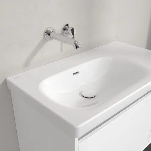 Bild von VILLEROY BOCH Skyla Schrankwaschtisch, 800 x 460 x 160 mm, Weiß Alpin CeramicPlus, mit Überlauf #5A52L3R1