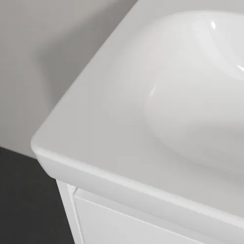 Bild von VILLEROY BOCH Skyla Schrankwaschtisch, 800 x 460 x 160 mm, Weiß Alpin CeramicPlus, mit Überlauf #5A52L3R1