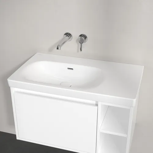 Bild von VILLEROY BOCH Skyla Schrankwaschtisch, 800 x 460 x 160 mm, Weiß Alpin CeramicPlus, mit Überlauf #5A52L3R1