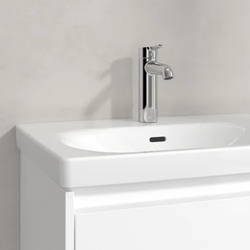 Picture of VILLEROY BOCH Skyla Washbasin, 650 x 460 x 160 mm, White Alpin CeramicPlus, with overflow #5A5165R1