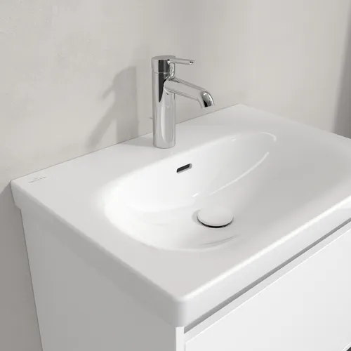 Picture of VILLEROY BOCH Skyla Washbasin, 650 x 460 x 160 mm, White Alpin CeramicPlus, with overflow #5A5165R1