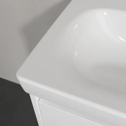 Picture of VILLEROY BOCH Skyla Washbasin, 445 x 550 x 150 mm, White Alpin CeramicPlus, without overflow #5A5158R1