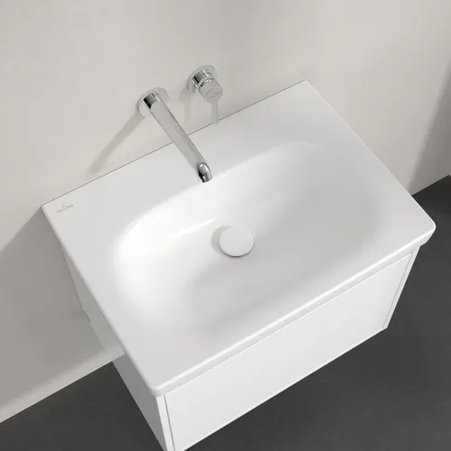 Bild von VILLEROY BOCH Skyla Waschbecken, 650 x 460 x 160 mm, Stone White CeramicPlus, ohne Überlauf #5A5168RW