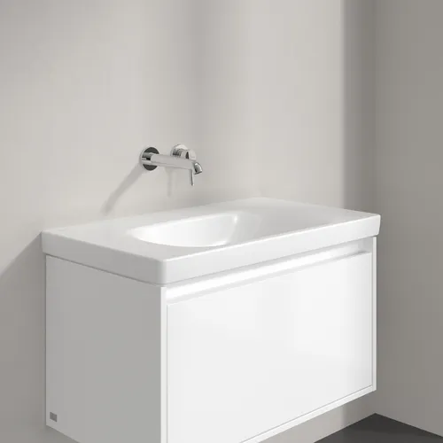 Bild von VILLEROY BOCH Skyla Schrankwaschtisch, 800 x 460 x 160 mm, Stone White CeramicPlus, ohne Überlauf #5A5183RW