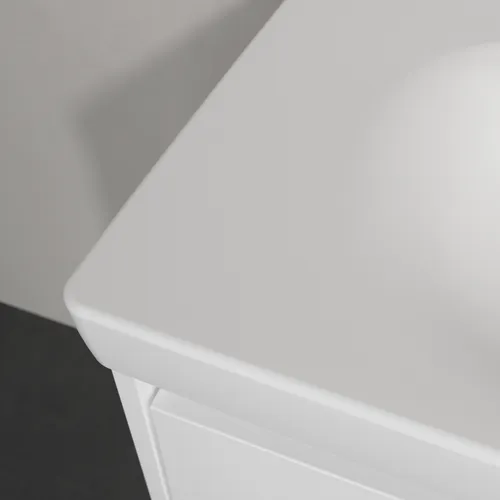 Bild von VILLEROY BOCH Skyla Schrankwaschtisch, 800 x 460 x 160 mm, Stone White CeramicPlus, ohne Überlauf #5A5183RW