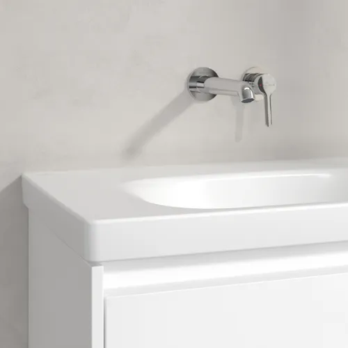 Bild von VILLEROY BOCH Skyla Schrankwaschtisch, 800 x 460 x 160 mm, Stone White CeramicPlus, ohne Überlauf #5A5183RW
