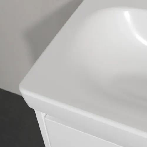 Bild von VILLEROY BOCH Skyla Waschbecken, 600 x 460 x 163 mm, Stone White CeramicPlus, mit Überlauf #5A5162RW