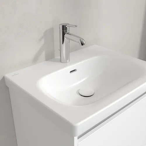 Bild von VILLEROY BOCH Skyla Waschbecken, 600 x 460 x 163 mm, Stone White CeramicPlus, mit Überlauf #5A5160RW