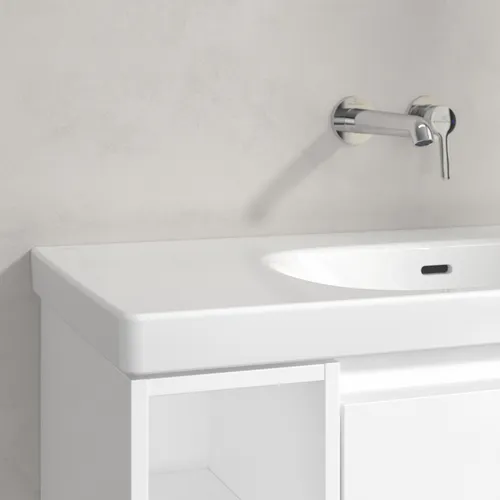 Bild von VILLEROY BOCH Skyla Schrankwaschtisch, 800 x 460 x 160 mm, Weiß Alpin CeramicPlus, mit Überlauf #5A52R3R1