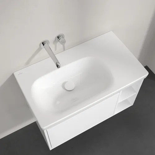 Bild von VILLEROY BOCH Skyla Schrankwaschtisch, 800 x 460 x 160 mm, Weiß Alpin, ohne Überlauf #5A52L401