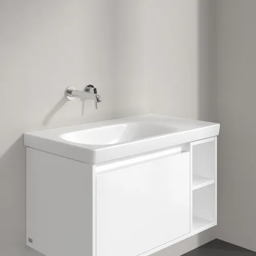 Bild von VILLEROY BOCH Skyla Schrankwaschtisch, 800 x 460 x 160 mm, Stone White CeramicPlus, ohne Überlauf #5A52L4RW