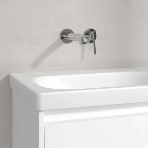 Bild von VILLEROY BOCH Skyla Schrankwaschtisch, 800 x 460 x 160 mm, Stone White CeramicPlus, ohne Überlauf #5A52L4RW