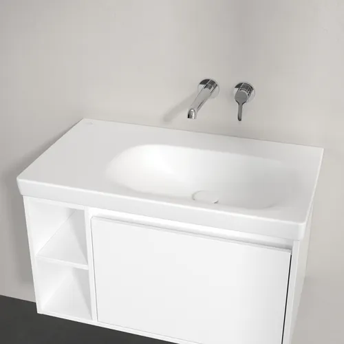 Bild von VILLEROY BOCH Skyla Schrankwaschtisch, 800 x 460 x 160 mm, Stone White CeramicPlus, ohne Überlauf #5A52R4RW