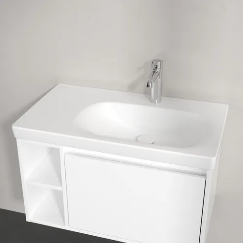 Bild von VILLEROY BOCH Skyla Schrankwaschtisch, 800 x 460 x 160 mm, Stone White CeramicPlus, ohne Überlauf #5A52R2RW