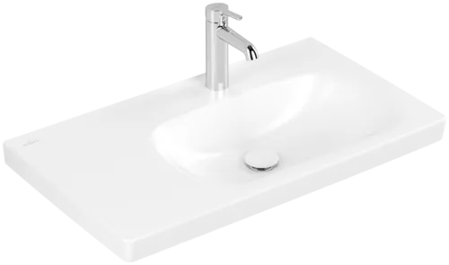 Bild von VILLEROY BOCH Skyla Schrankwaschtisch, 800 x 460 x 160 mm, Stone White CeramicPlus, ohne Überlauf #5A52R2RW