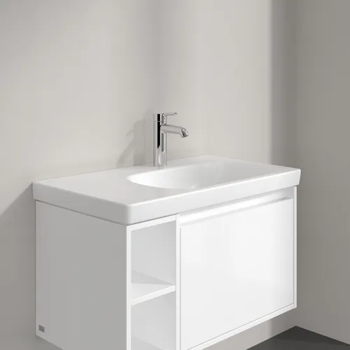 Bild von VILLEROY BOCH Skyla Schrankwaschtisch, 800 x 460 x 160 mm, Stone White CeramicPlus, ohne Überlauf #5A52R2RW