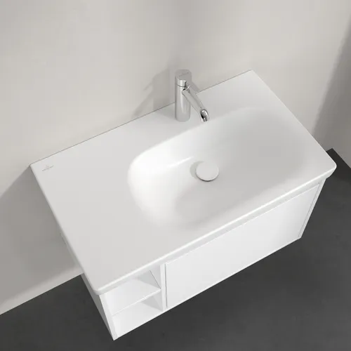 Bild von VILLEROY BOCH Skyla Schrankwaschtisch, 800 x 460 x 160 mm, Stone White CeramicPlus, ohne Überlauf #5A52R2RW